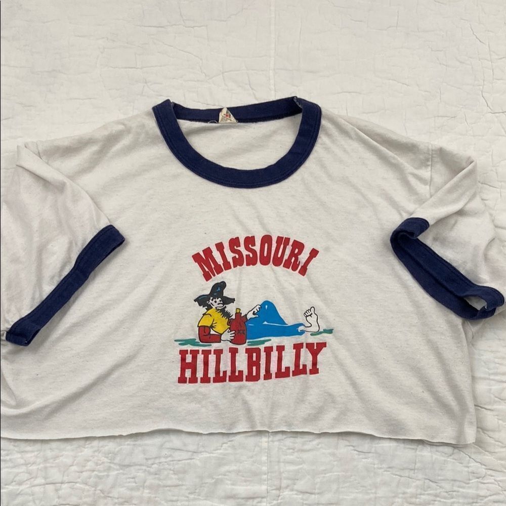 Vintage Screen Stars Graphic Cropped T-Shirt size XL